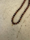 Brown Aventurine Initial Necklace