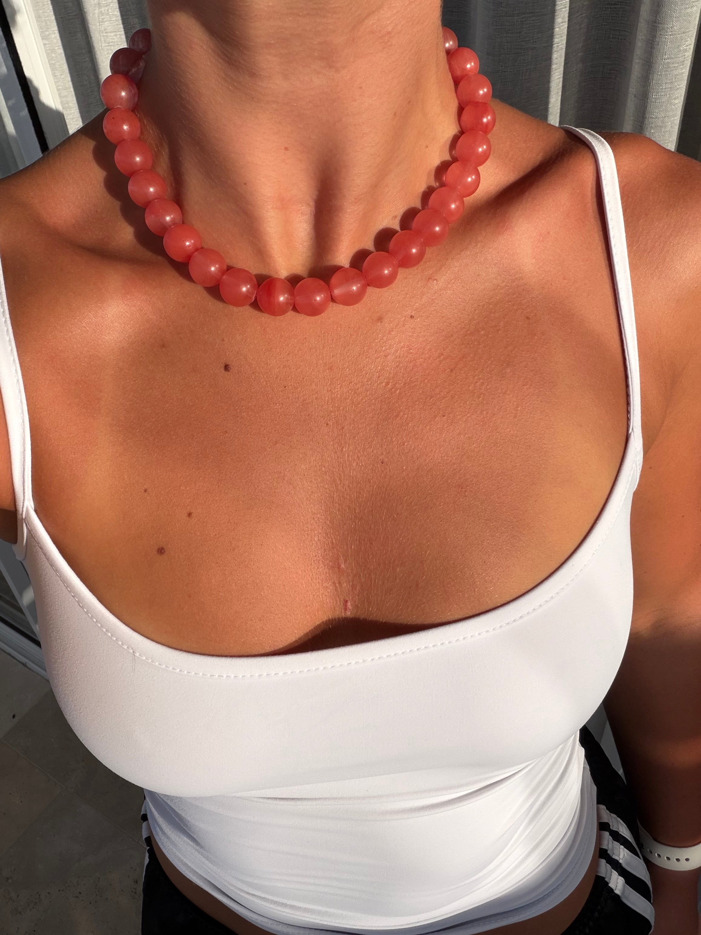 Cherry Quartz Necklace