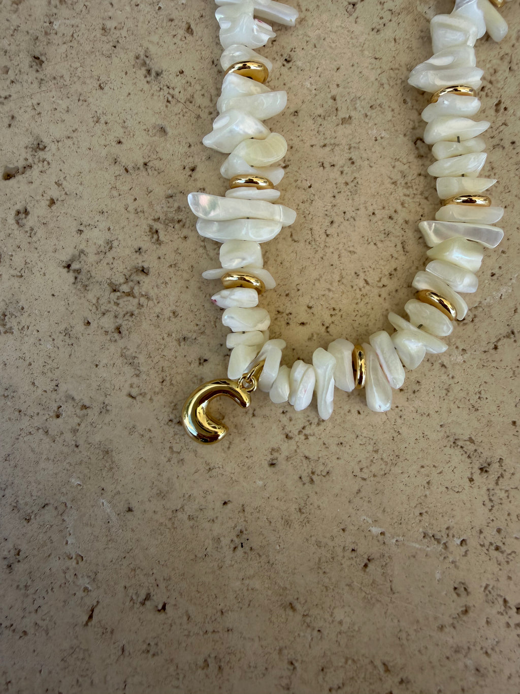 Pearl Initial Necklace