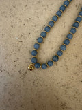 Blue Aventurine Initial Necklace